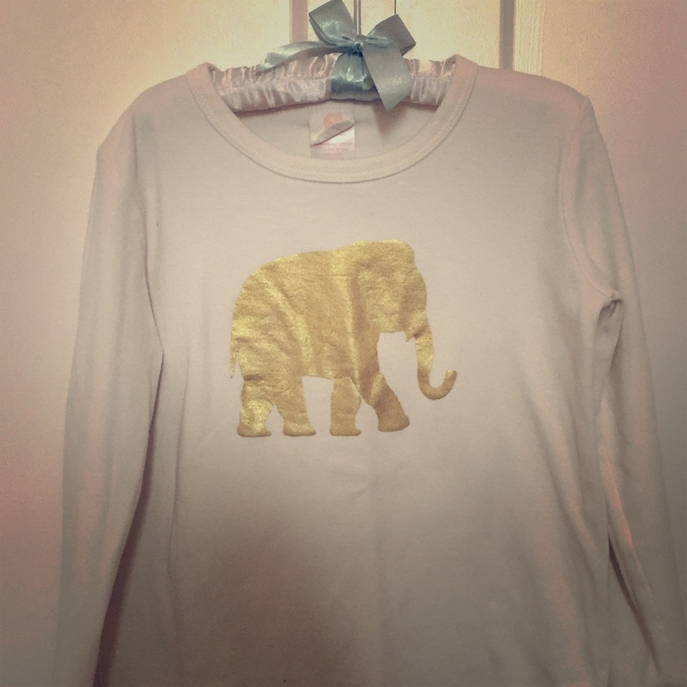 Pink Elephant Organic Cotton Top